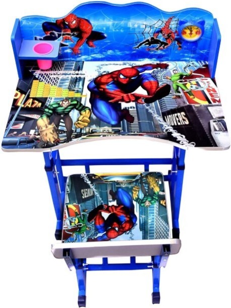 PSM13 Children's Animated Desk And Chair Set - Height Adjustable Blue Study Table – Blue, Chair Included - Image 3