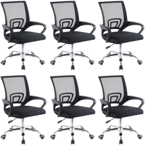 Generic Office Chair Ergonomic Computer Office Adjustable Arm Chair – Black