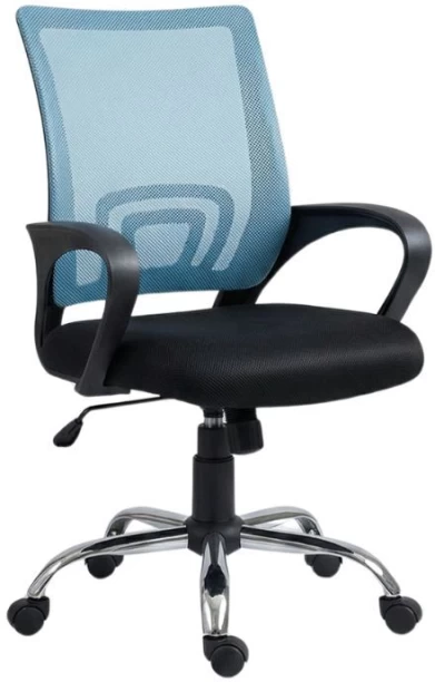 Durable Furniture Ergonomic Mesh Office Standing Desk Chair Office Adjustable Arm Chair – Blue & Black