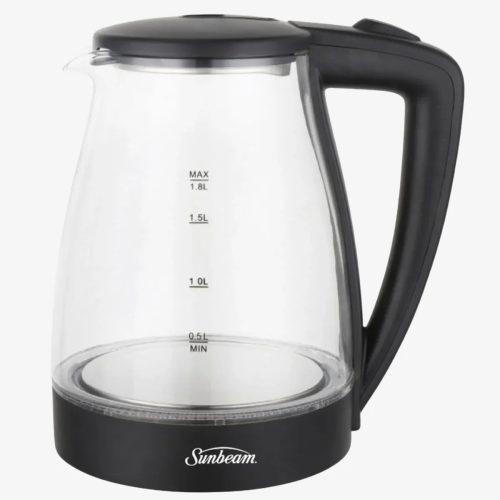 Sunbeam Black Glass Kettle — 1.8L — 1800W — SGK-8827