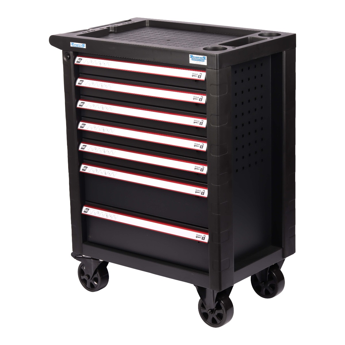MAC AFRIC 7 Drawer Black & Red Tool Cabinet