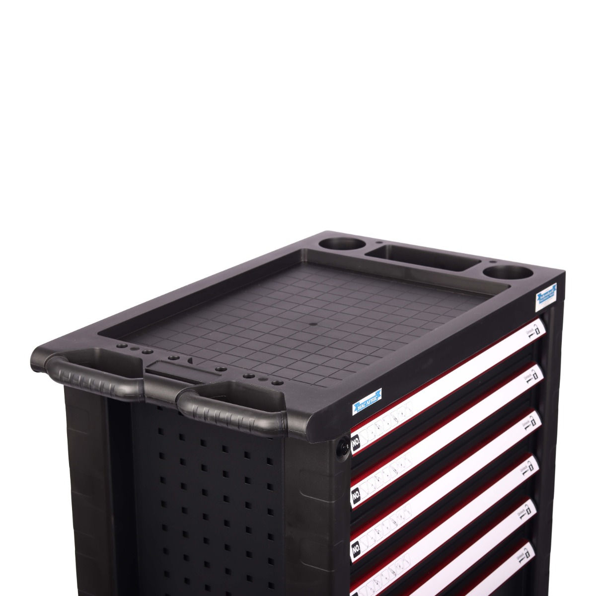 MAC AFRIC 7 Drawer Black & Red Tool Cabinet - Image 3