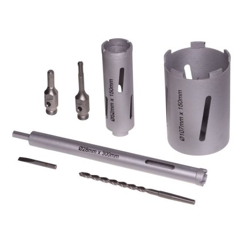 MAC AFRIC 7 PCS Diamond Core Bits (B Class) 25% Diamond Aluminium Case