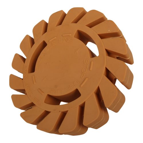 100MM SERRATED RUBBER ADHESIVE RESIDUE REMOVER WHEEL (20MM)