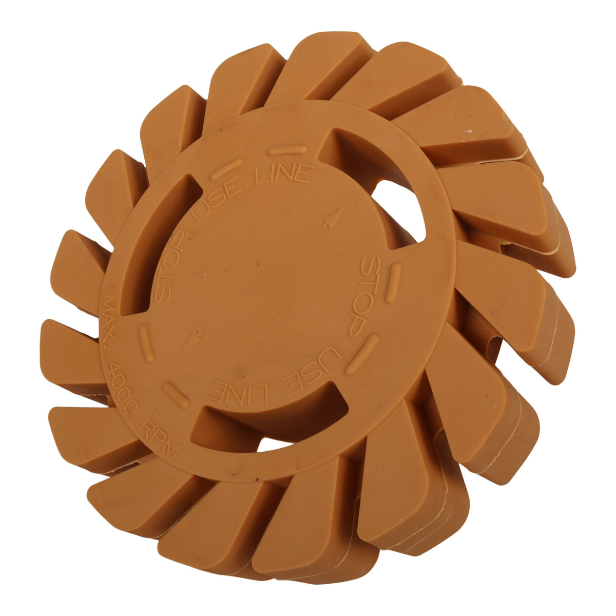 100MM SERRATED RUBBER ADHESIVE RESIDUE REMOVER WHEEL (20MM)
