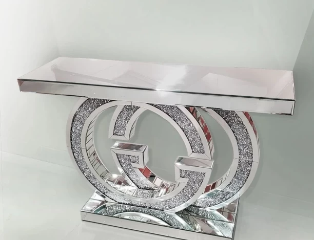 Woodly Console Office Table – silver - Image 3