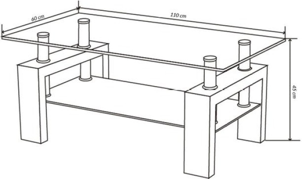 Aberfeldy 110x60cm Coffee Table - Mahogany 124800353698 Multipurpose Table - Image 5