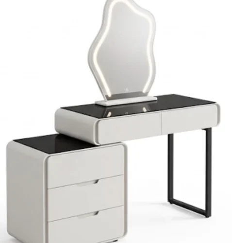 kingkaceyco dressingtable Multipurpose Table – white, Chair Included