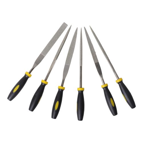 6PCE DIAMOND NEEDLE FILE SET WITH PLASTIC HANDLE
