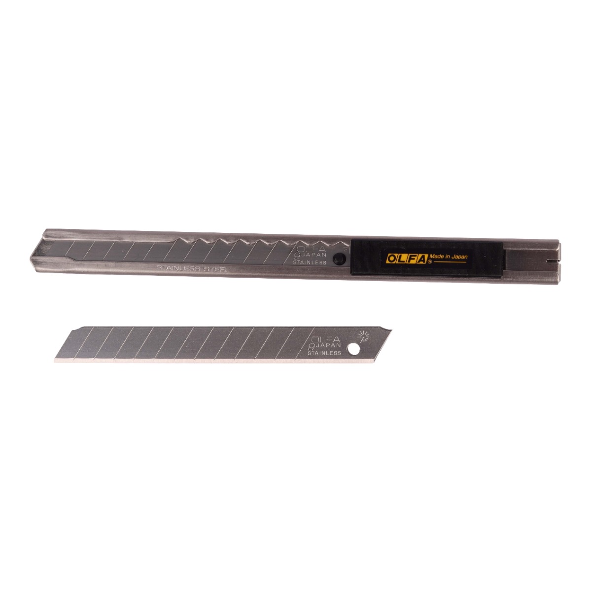 OLFA Stainless Steal Cutter Snap Off Knife 9mm - Image 2