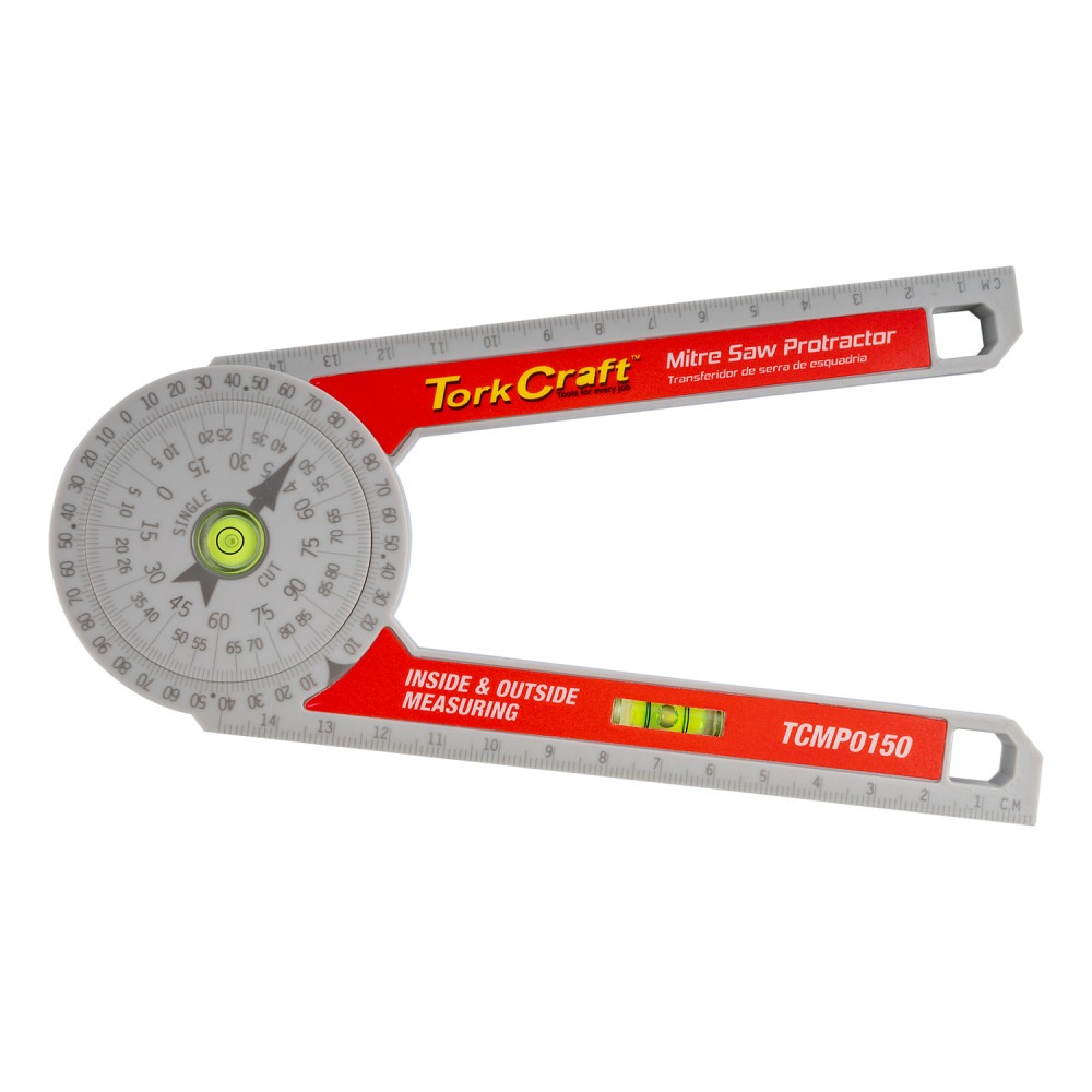 Tork Craft 150mm Mitre Saw Level Protractor