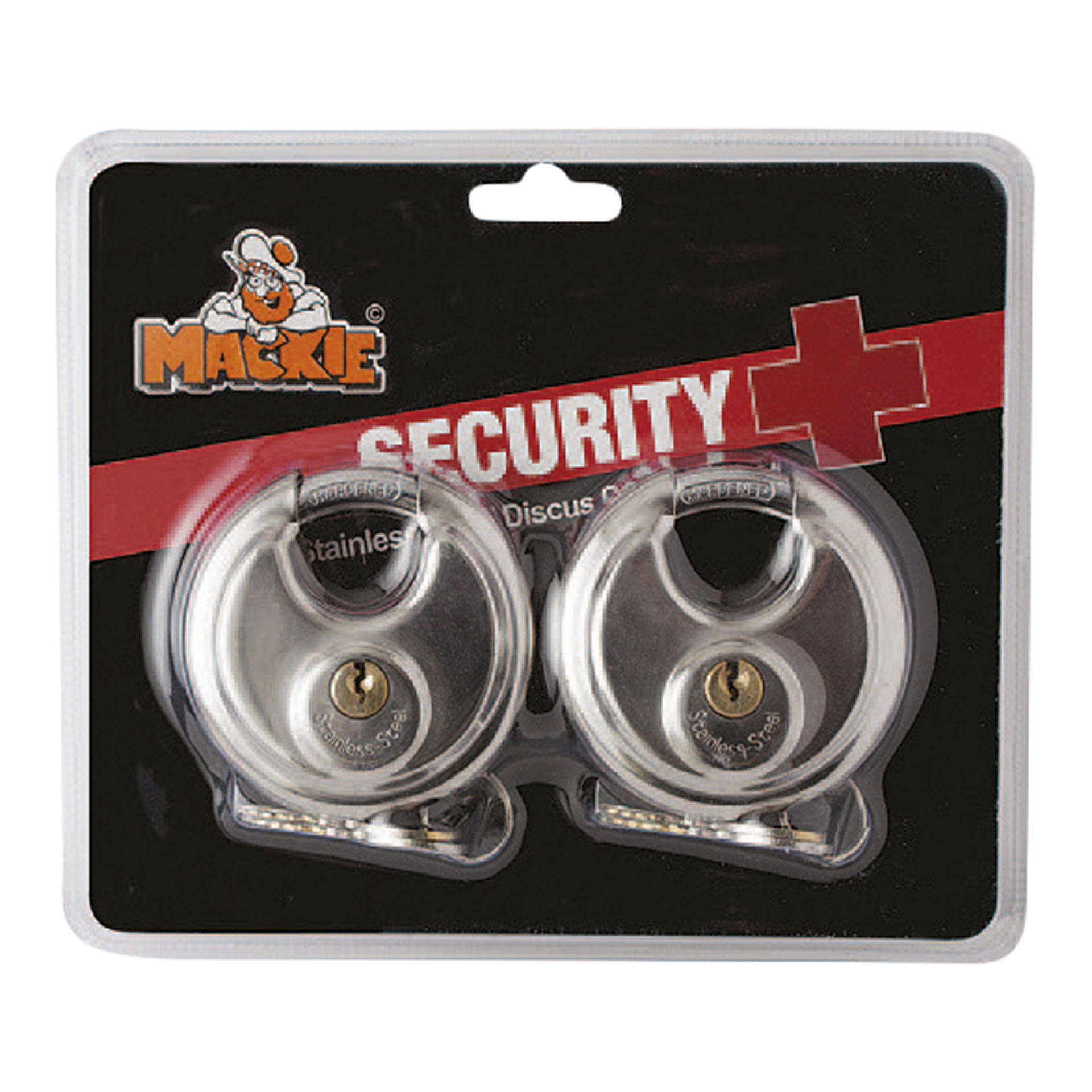 MACKIE 70 MM Discus Padlock (2 Locks)