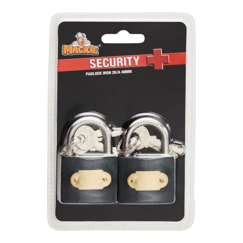 MACKIE 38 MM Iron Padlock (2 Locks)