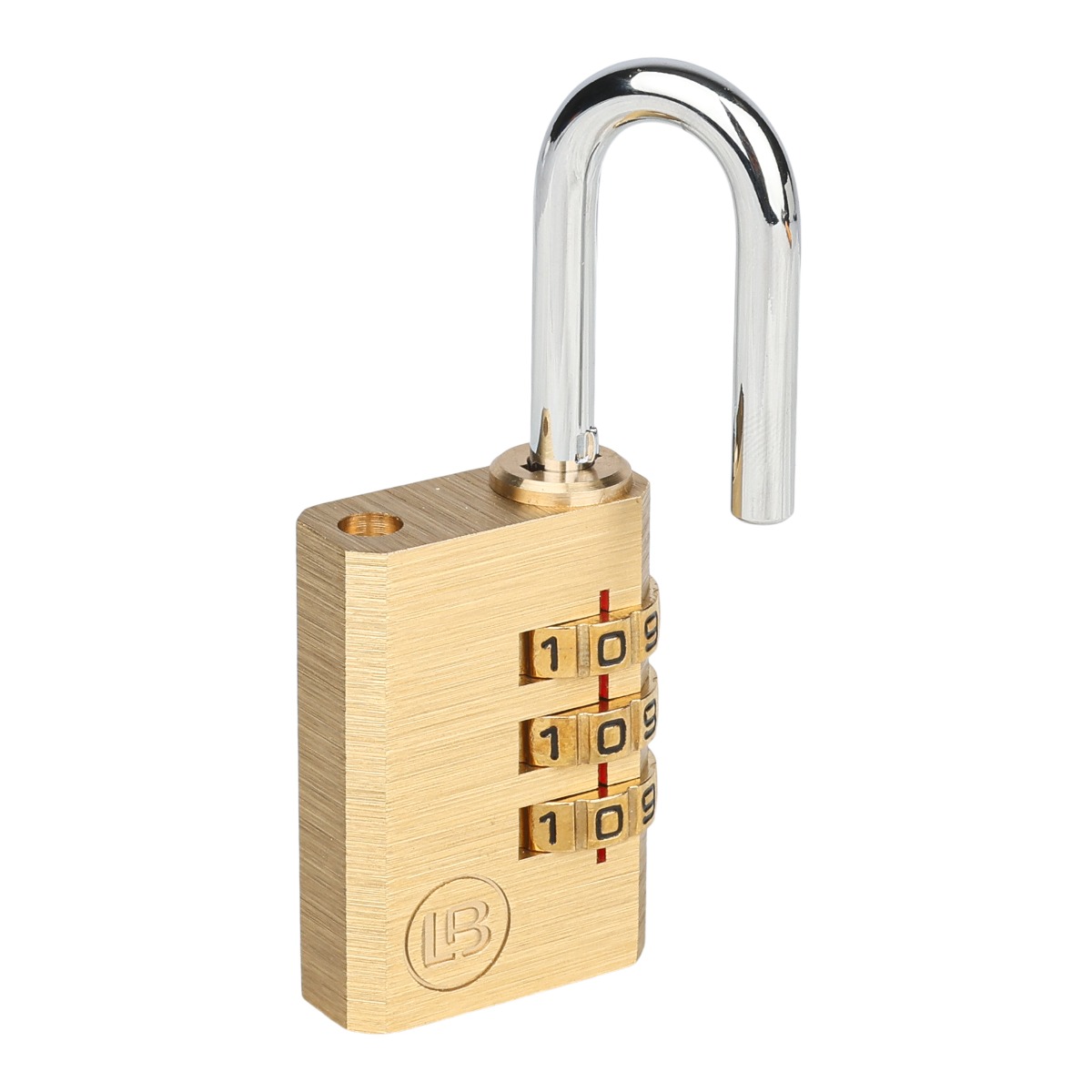 L & B 30mm Resettable Brass Combination Padlock - Image 2