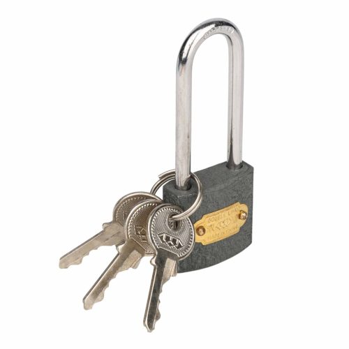 L & B 32mm Double Link Iron Long Shackle Padlock