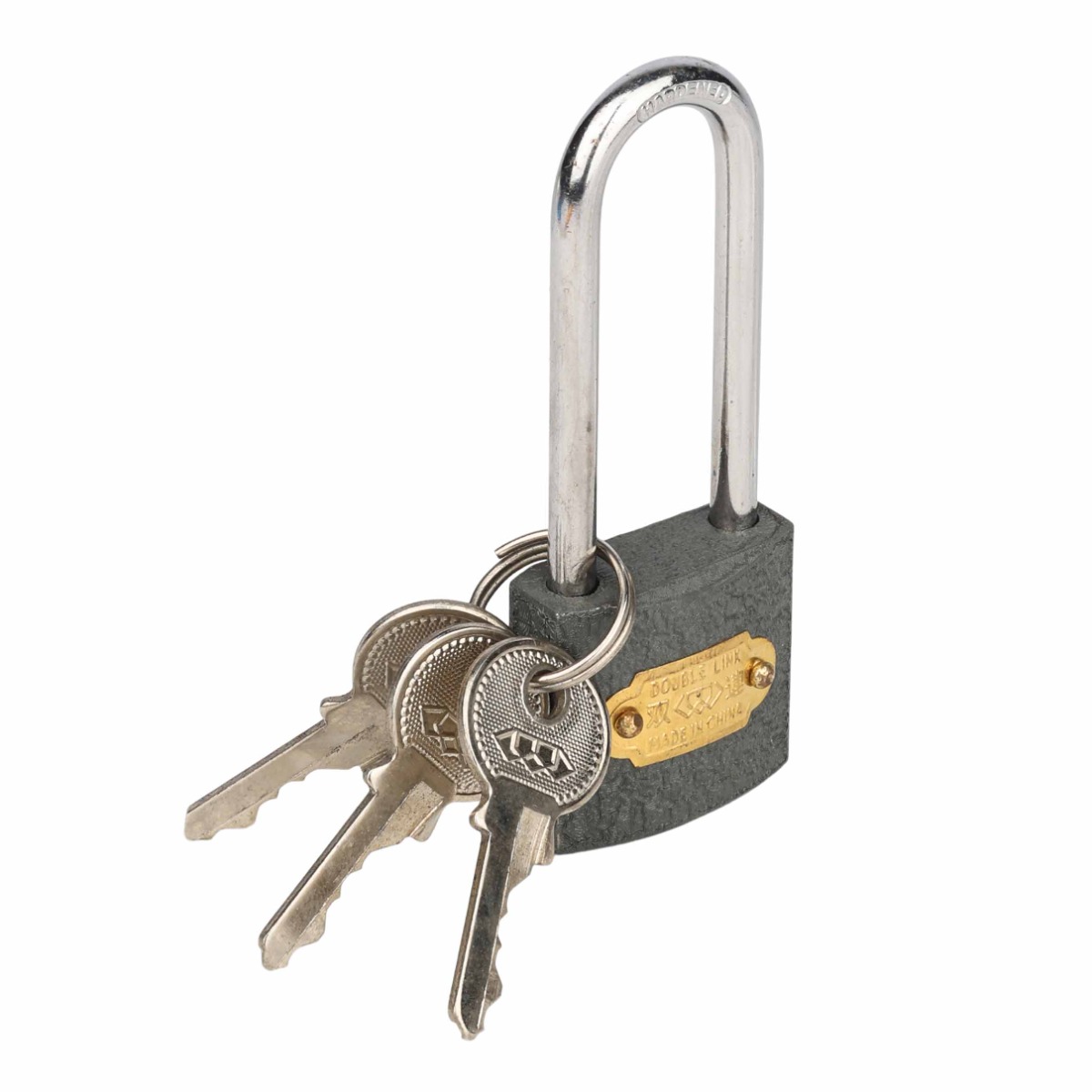 L & B 32mm Double Link Iron Long Shackle Padlock