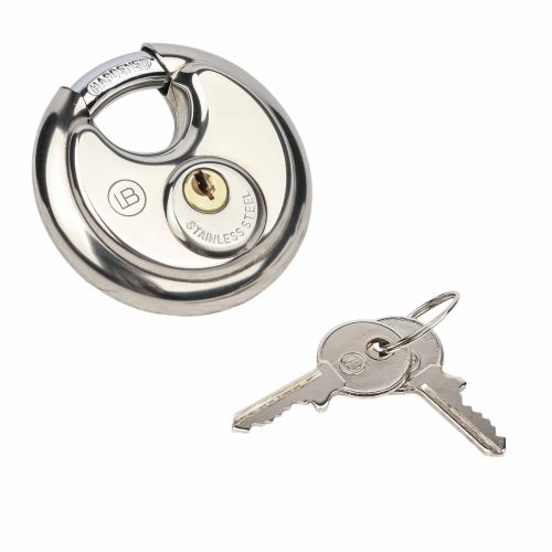 L & B 70mm Stainless Steel Discus Padlock