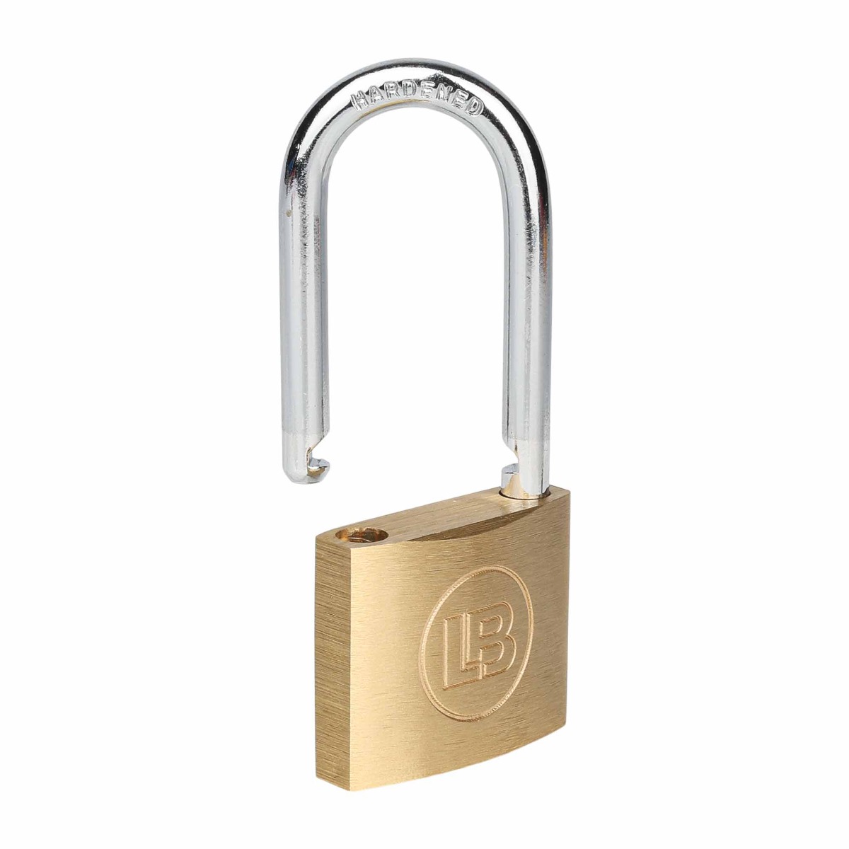 L & B 40mm Brass Long Shackle Padlock - Image 2