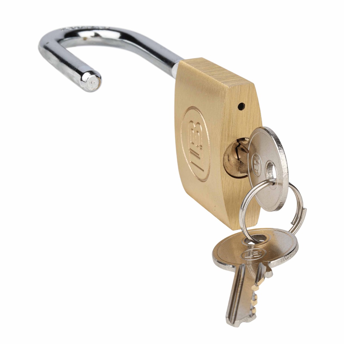 L & B 40mm Brass Long Shackle Padlock - Image 3
