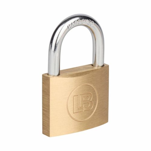 L & B 30mm Standard Brass Padlock