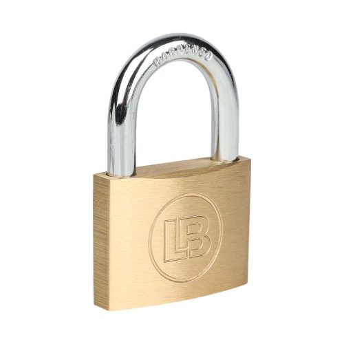 L & B 50mm Standard Brass Padlock