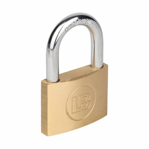 L & B 60mm Standard Brass Padlock