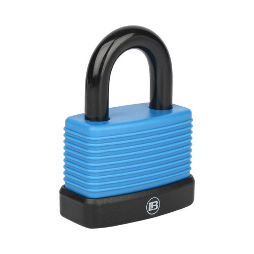 L & B 50mm Blue Weatherproof Padlock