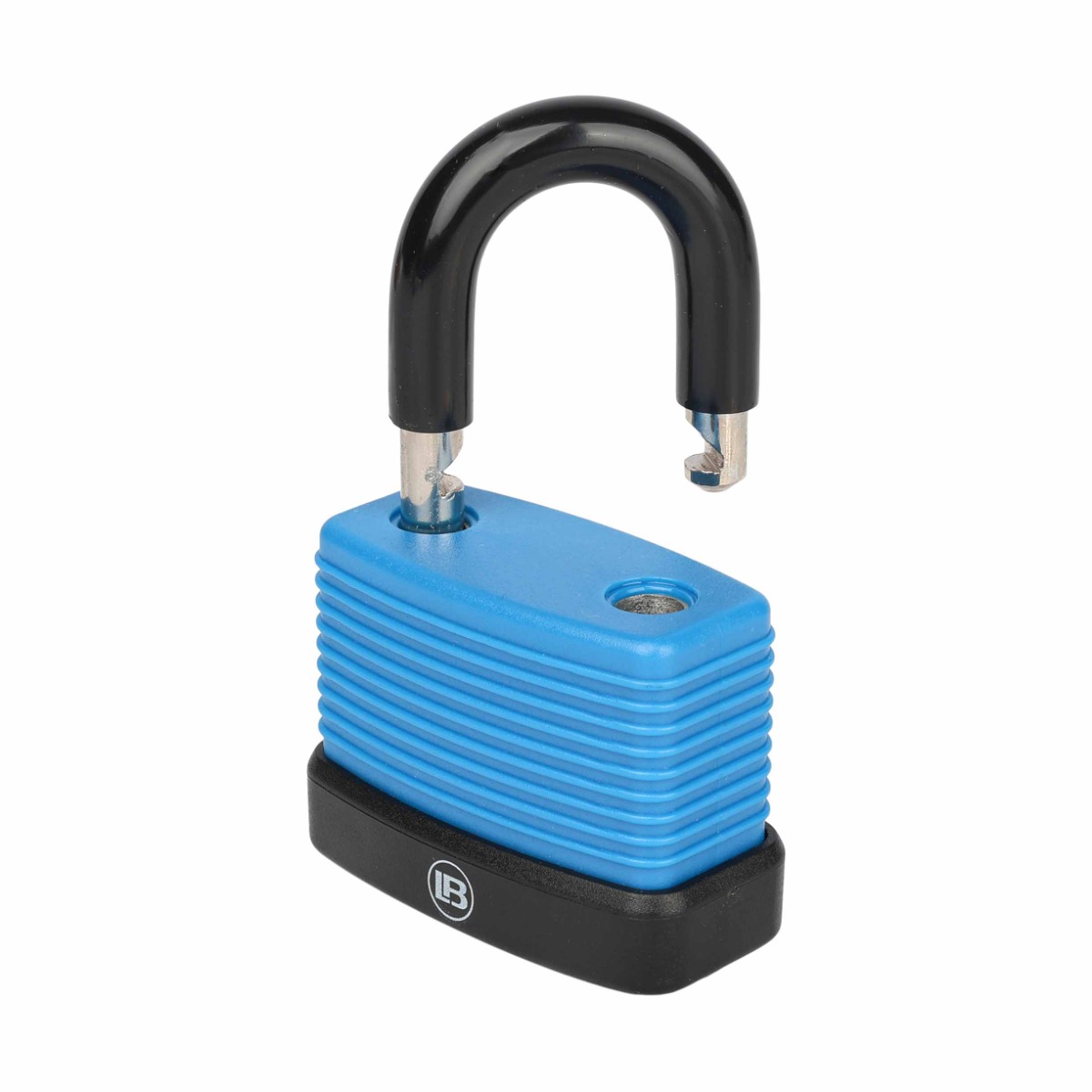 L & B 50mm Blue Weatherproof Padlock - Image 2