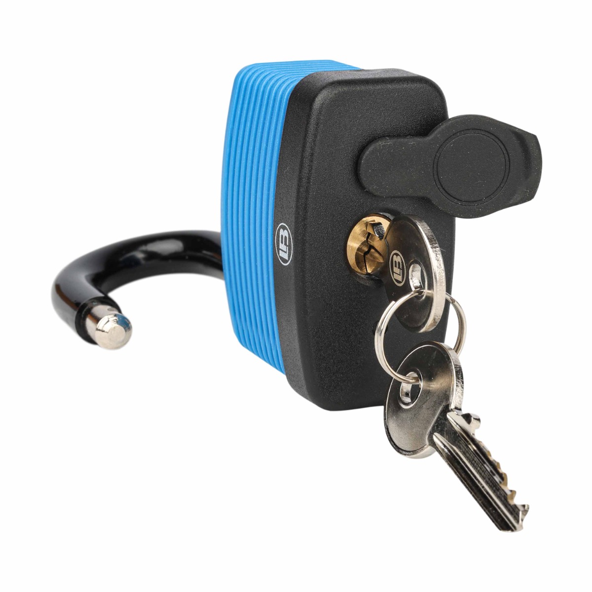L & B 50mm Blue Weatherproof Padlock - Image 3
