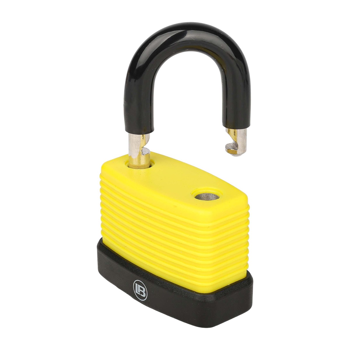 L & B 50mm Yellow Weatherproof Padlock - Image 2