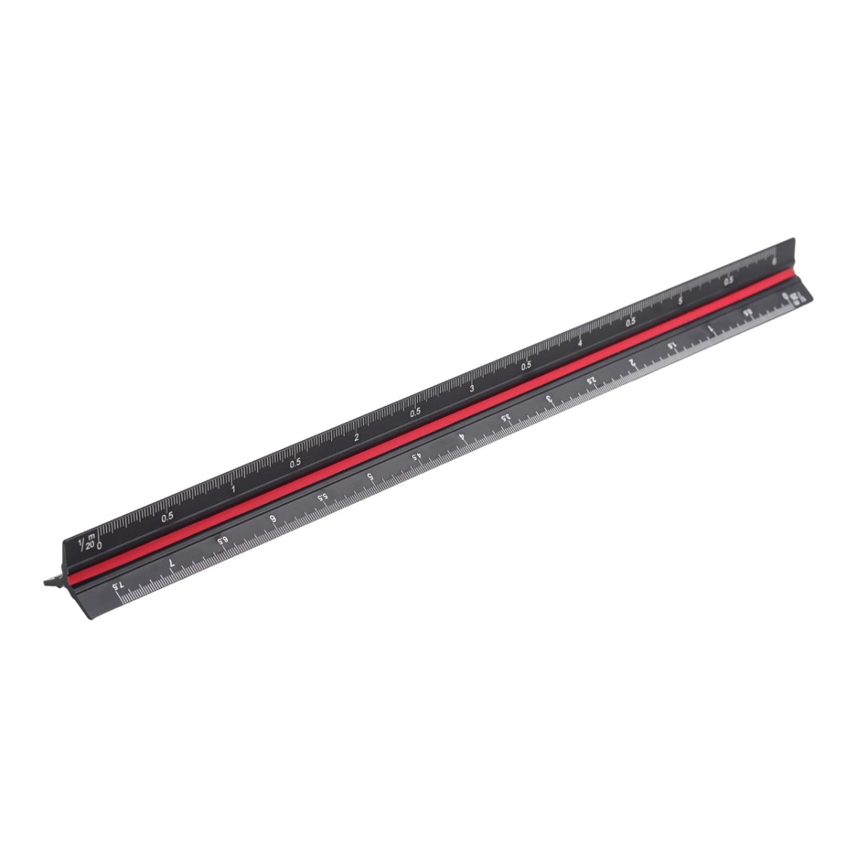 MAC AFRIC 300mm Triangular Architect Scale Ruler – 3-Color Coded, Solid Aluminum - Image 2