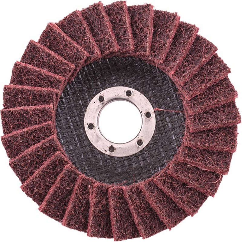 TORK CRAFT Flap Disc Non Woven 115mmx22mm - Medium Red