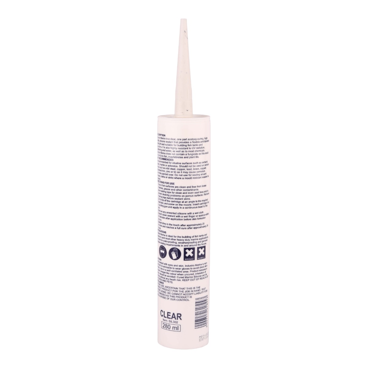 280ml Clear Silicone Marine - Image 2