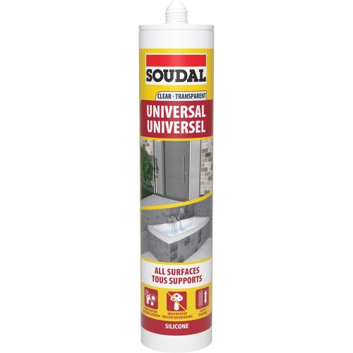 270ml Soudal Clear Univ Silicone