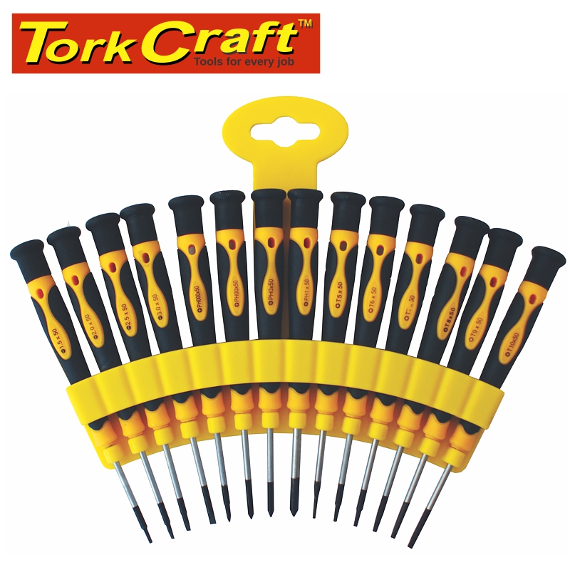 TORK CRAFT 15pce Precision Screwdriver Set