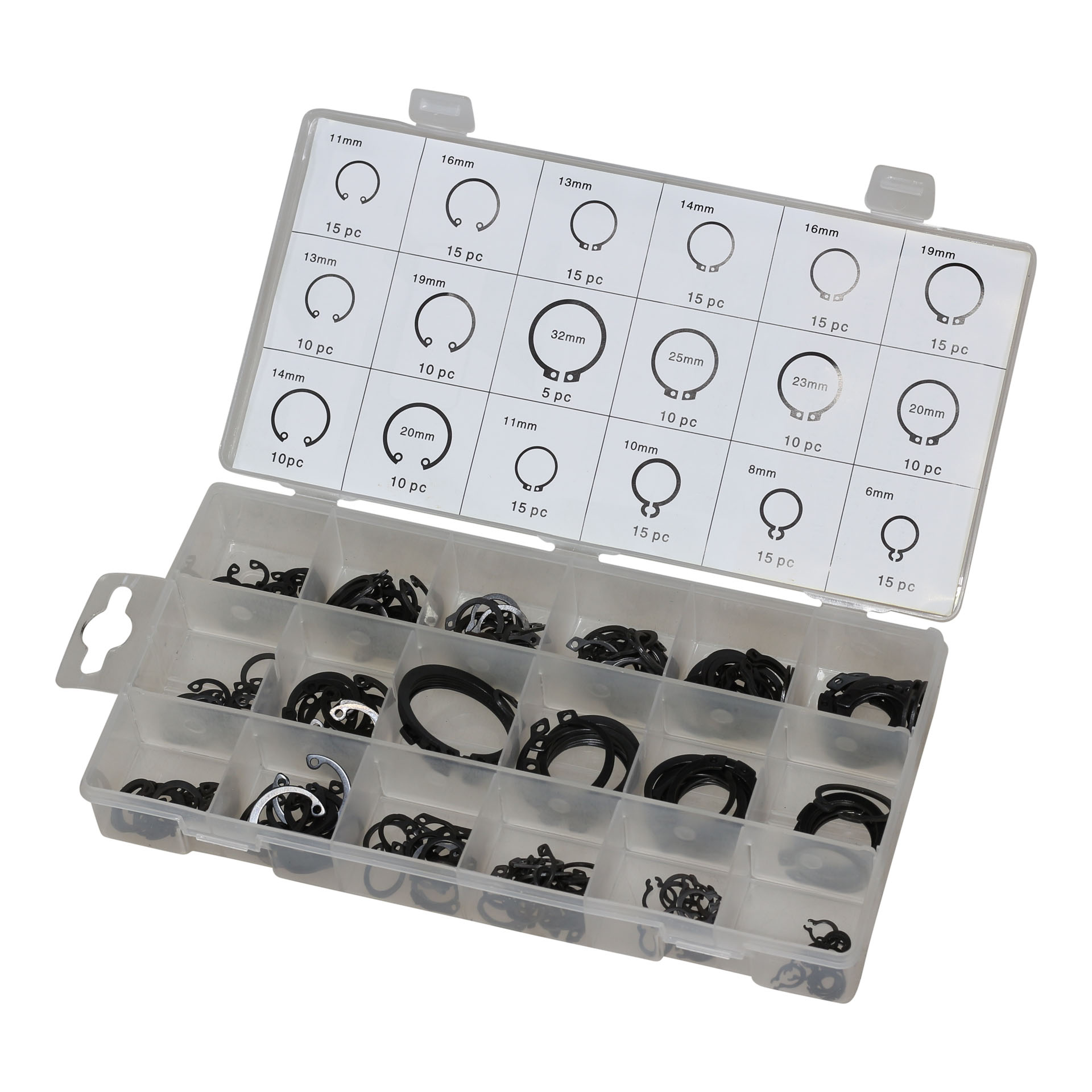 MAC AFRIC 225 PCS Retag & Snap Rings Assortment