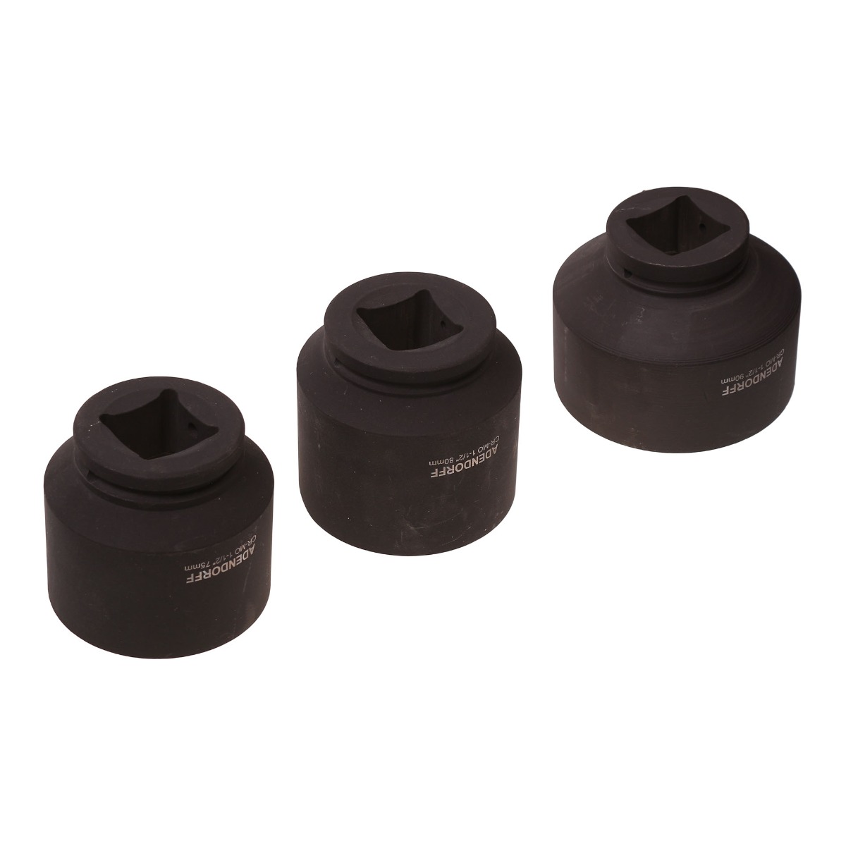 MAC AFRIC 1 - 1/2" Drive 3 pce Set of Impact Sockets - 46 / 50 / 55