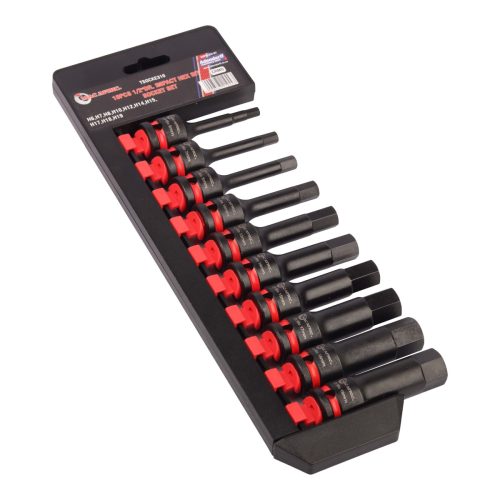MAC AFRIC 10pcs 1/2" Dr. Impact Hex Bit Socket Set