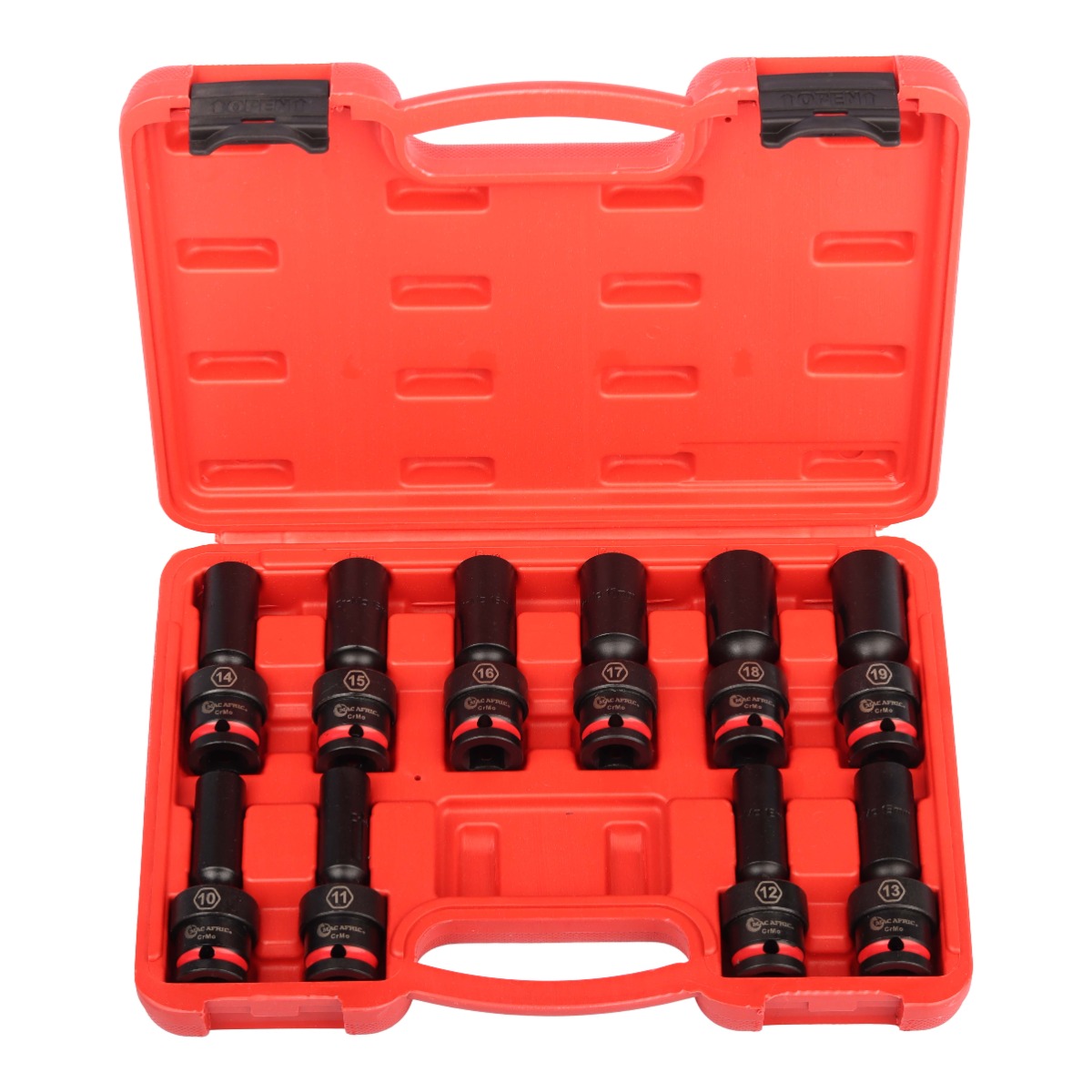 10pce 1/2" Deep Swivel Impact Socket Set - Image 3