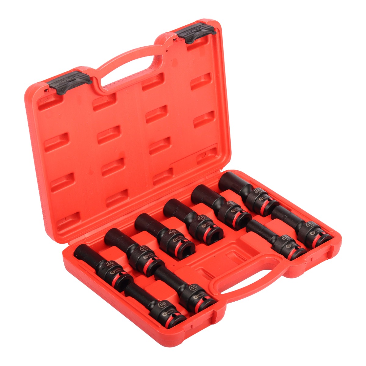 10pce 1/2" Deep Swivel Impact Socket Set - Image 2
