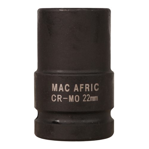 MAC AFRIC 1" Drive Square 22 mm Socket 80 mm Length CR-MO