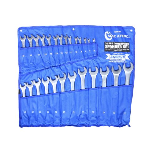 MAC AFRIC 26 PCS Chrome Vanadium Satin Finish Spanner