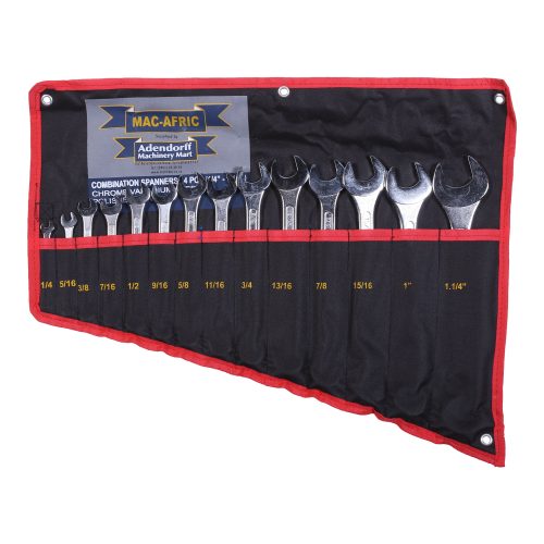 MAC AFRIC 14 PCS Imperial Combination Polished Spanner Set