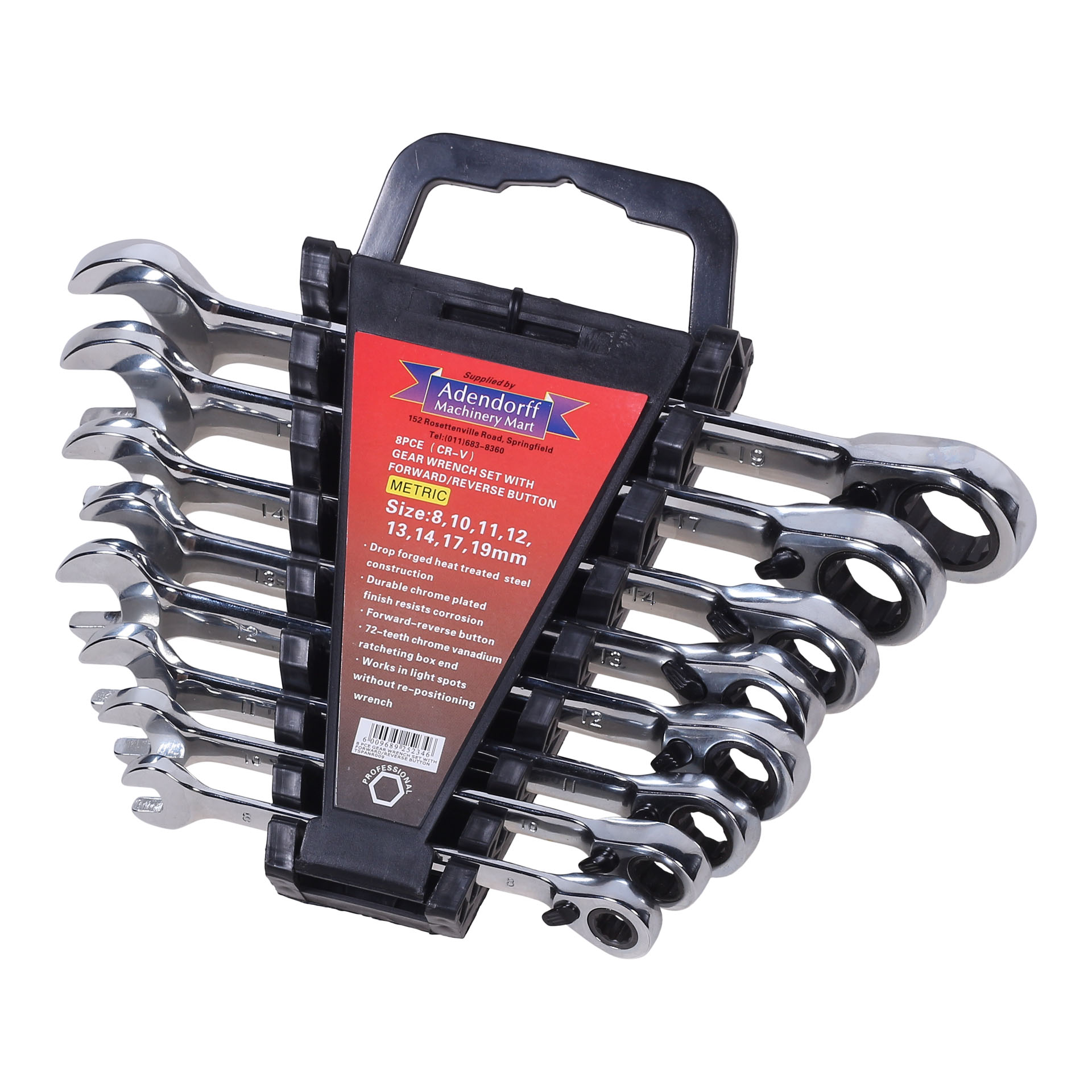 MAC AFRIC 8 PCS Gear Wrench Set with Forward/Reverse Button - Image 2