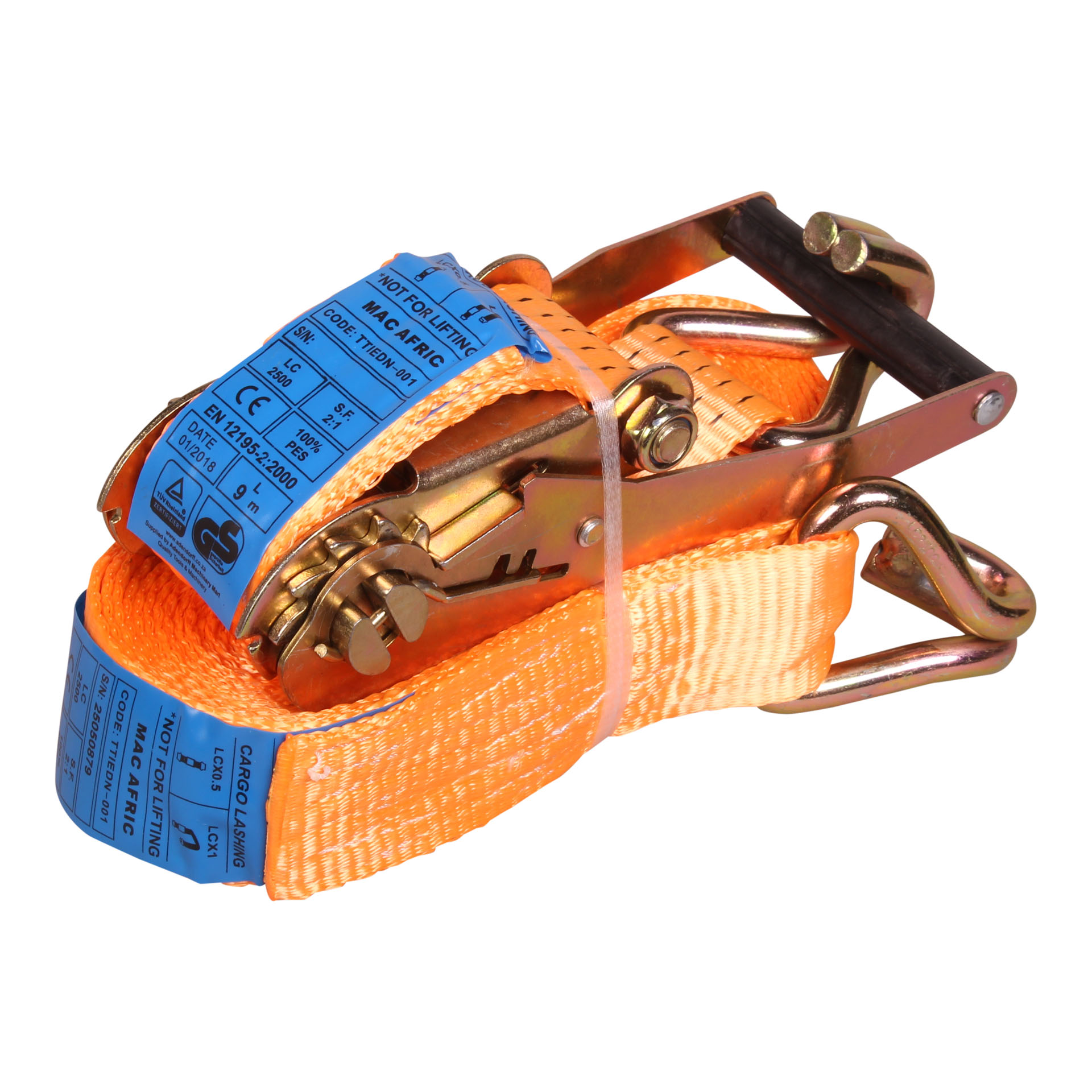 MAC AFRIC Ratchet Tie Down (50 MM x 9 M) 5 Ton