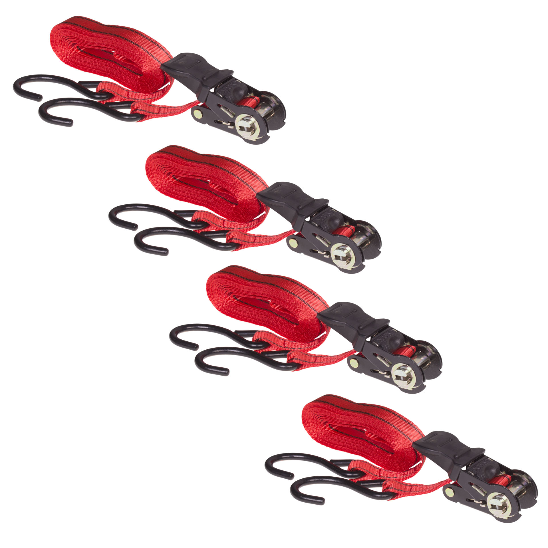 MAC AFRIC 5 M "S" Hooks Ratchet Tie Down with Rubber Grip