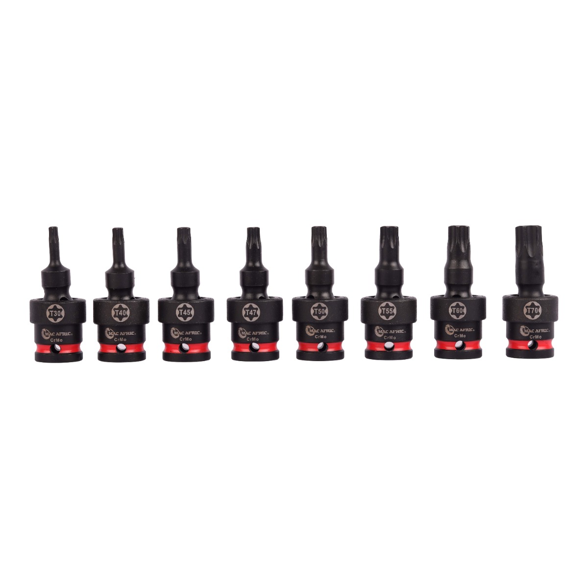 8Pcs 1/2" Dr. Swivel Impact Torx Bit Socket Set - Image 2