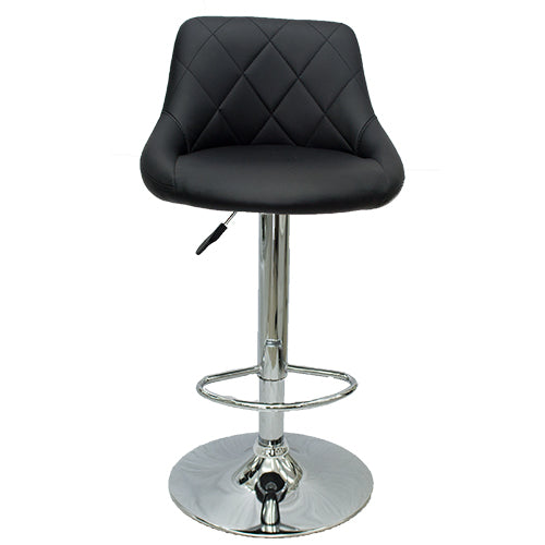 Pleated Back Bar Stool