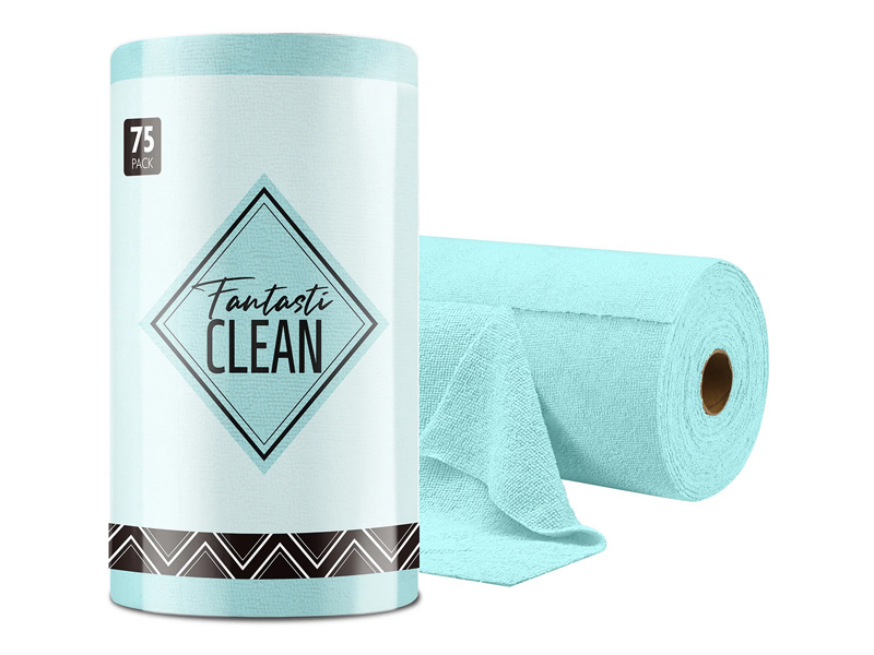 Microfiber Tear-Away Towels 75Pce – Dim Blue