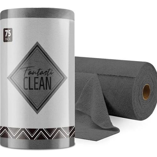 Microfiber Tear-Away Towels 75pc Dim Grey